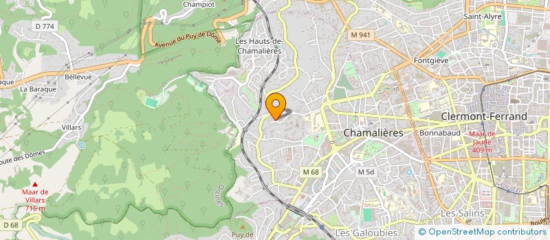 localisation de l'entreprise THOLO  CHAMALIERES