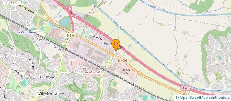 localisation de l'entreprise THOLONET  VAULX-MILIEU