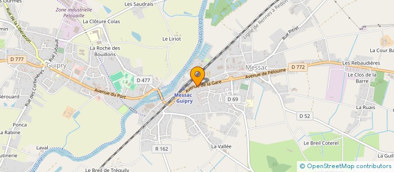 localisation de l'entreprise THOM-3  GUIPRY-MESSAC