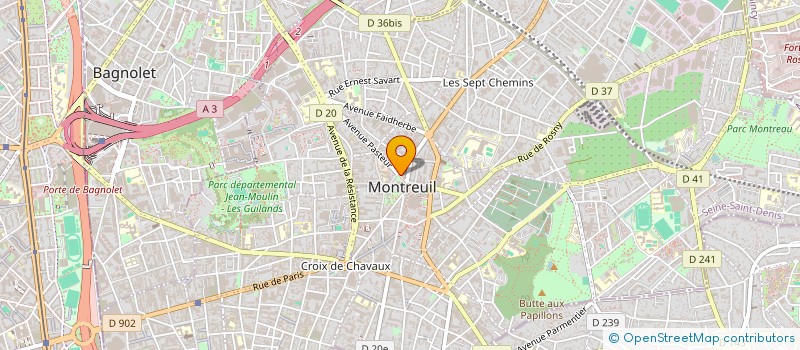 localisation de l'entreprise THOM'AMOA à MONTREUIL