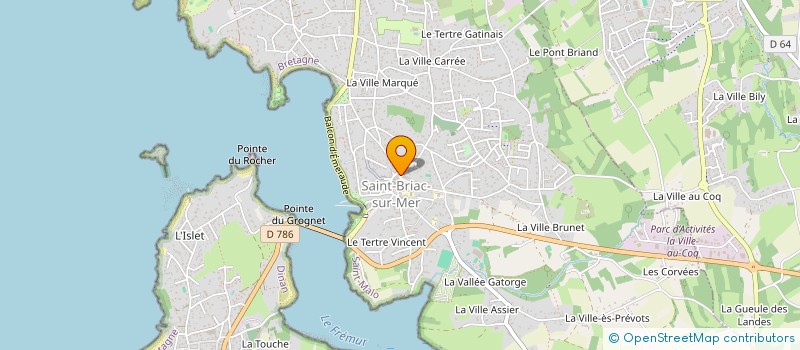 localisation de l'entreprise THOM & BLO, FRERES  SAINT-BRIAC-SUR-MER