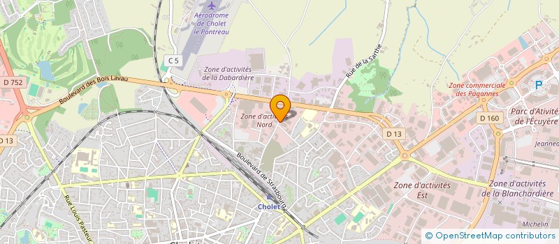 localisation de l'entreprise THOM'IMMO à CHOLET