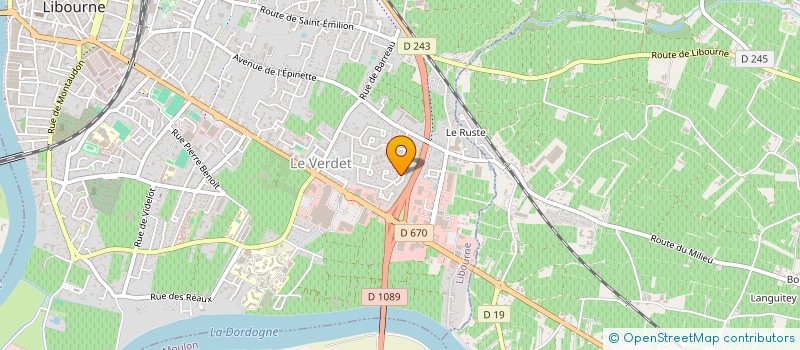 localisation de l'entreprise THOM.LOU  LIBOURNE