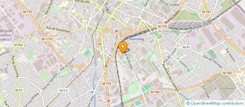 localisation de l'entreprise THOM'STORES à TOURCOING
