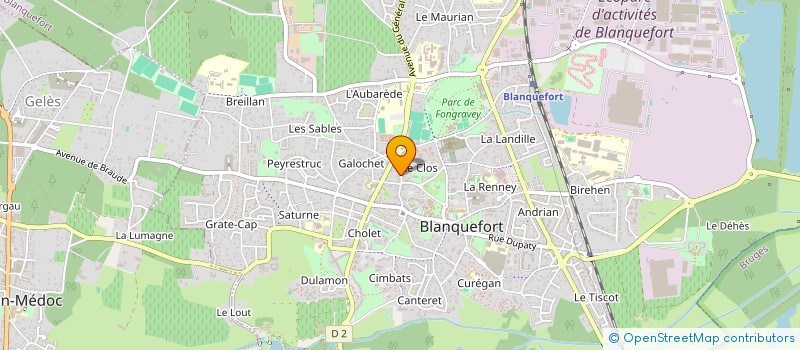 localisation de l'entreprise THOMAGA à BLANQUEFORT