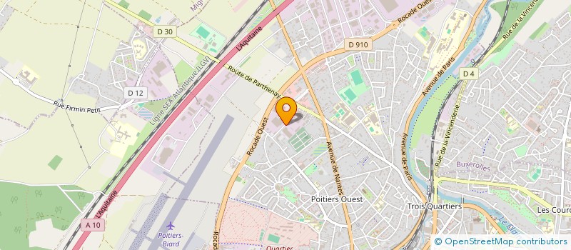 localisation de l'entreprise THOMAL à POITIERS