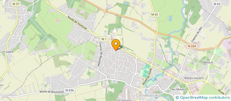 localisation de l'entreprise THOMAN  CORNEBARRIEU