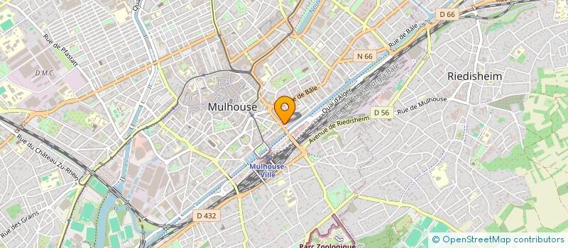 localisation de l'entreprise THOMAN CINTREUSES à MULHOUSE