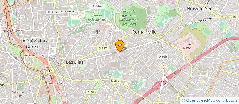 localisation de l'entreprise THOMANN-BOULANGERIE à LES LILAS