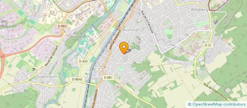 localisation de l'entreprise THOMANN INVEST  BRUNSTATT-DIDENHEIM