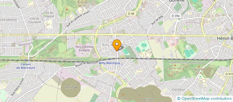 localisation de l'entreprise THOMARINE à BILLY-MONTIGNY