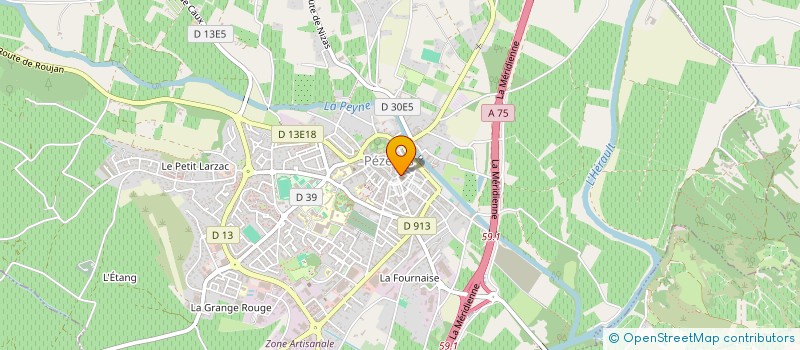 localisation de l'entreprise THOMARO à PEZENAS