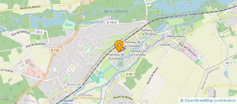 localisation de l'entreprise THOMAS 2  BREUILLET