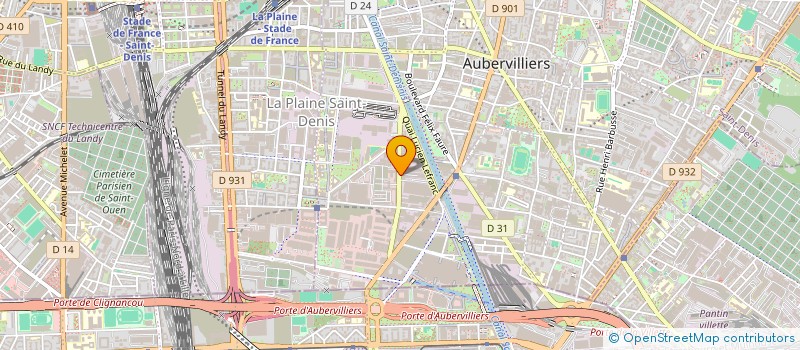 localisation de l'entreprise THOMAS à AUBERVILLIERS