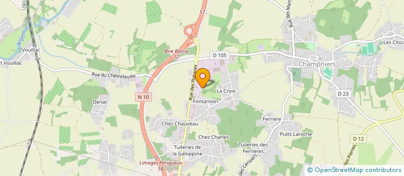 localisation de l'entreprise THOMAS à CHAMPNIERS