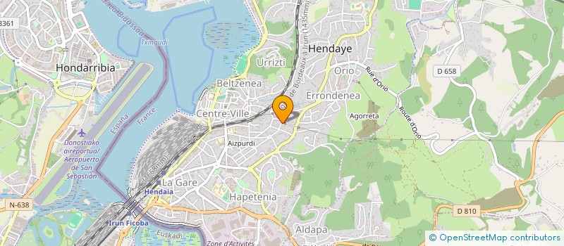 localisation de l'entreprise THOMAS  HENDAYE