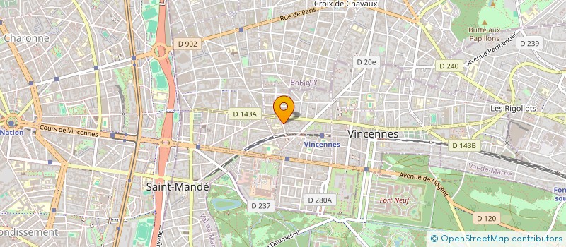 localisation de l'entreprise THOMAS à VINCENNES