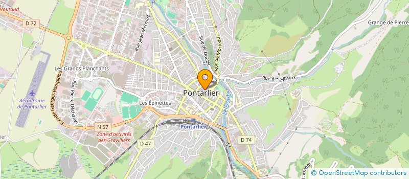 localisation de l'entreprise THOMAS  PONTARLIER