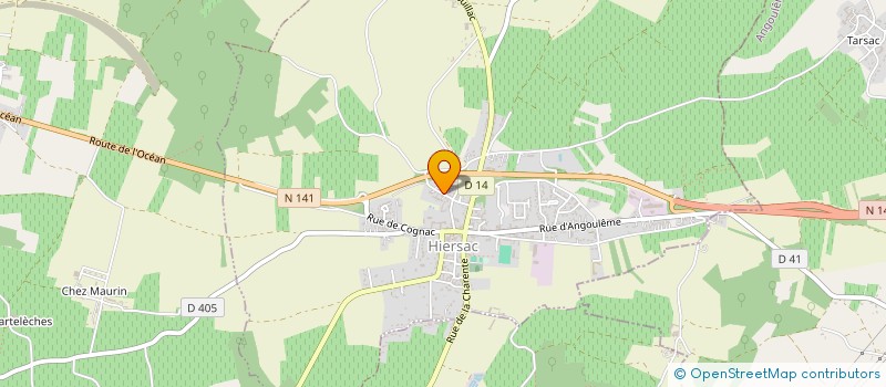 localisation de l'entreprise THOMAS  HIERSAC
