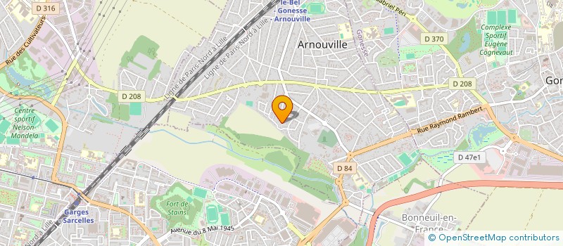 localisation de l'entreprise THOMAS  ARNOUVILLE