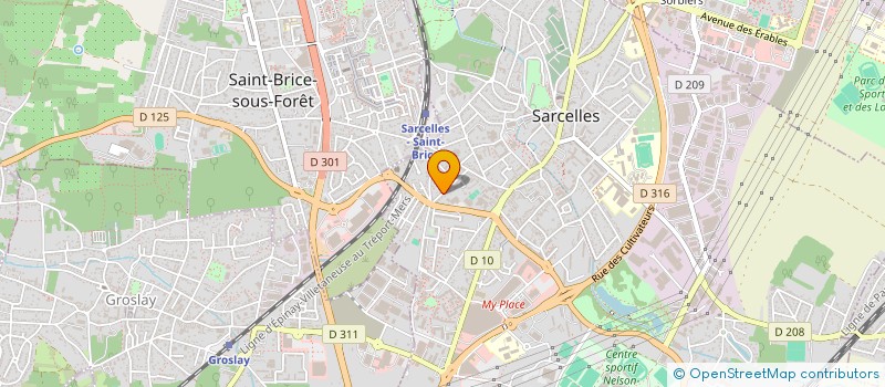 localisation de l'entreprise THOMAS à SARCELLES