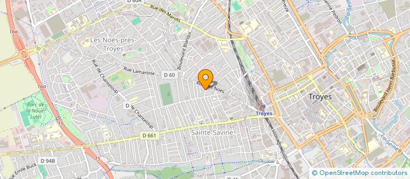 localisation de l'entreprise THOMAS 92  SAINTE-SAVINE