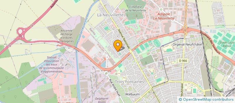 localisation de l'entreprise THOMAS  REIMS