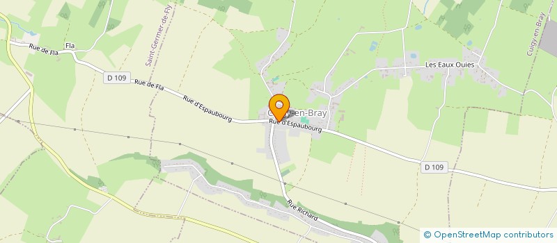 localisation de l'entreprise THOMAS  CUIGY-EN-BRAY