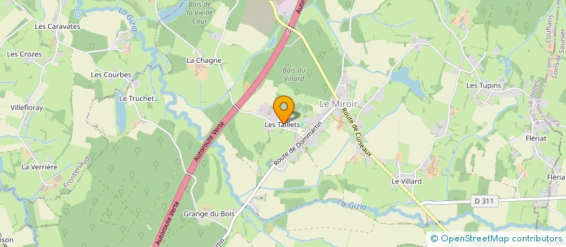 localisation de l'entreprise THOMAS BANCHELIN CHAUDRONNERIE  JOUDES