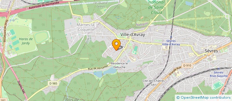 localisation de l'entreprise THOMAS BELHASSEN  VILLE-D'AVRAY