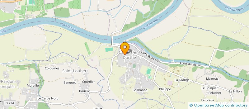 localisation de l'entreprise THOMAS CANESSON EBENISTERIE à CASTETS ET CASTILLON