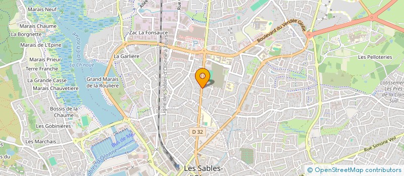 localisation de l'entreprise THOMAS CHAMOIN SARL à LES SABLES D'OLONNE