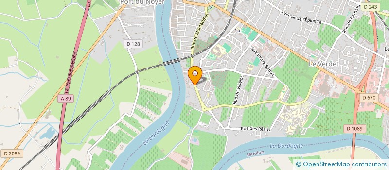 localisation de l'entreprise THOMAS CHARPENTE COUVERTURE à LIBOURNE