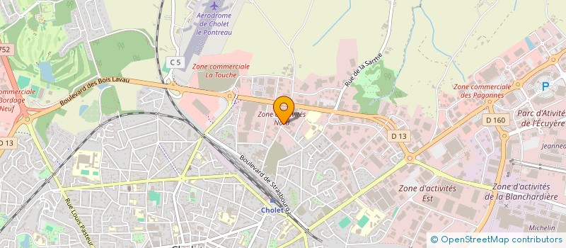localisation de l'entreprise THOMAS CHOLET  CHOLET