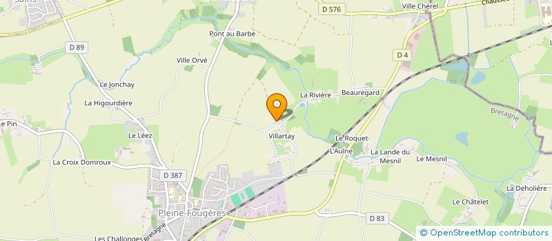 localisation de l'entreprise THOMAS CONFECTION  PLEINE-FOUGERES