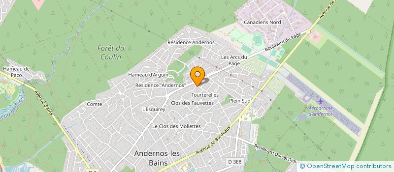 localisation de l'entreprise THOMAS CONSTRUCTIONS à ANDERNOS-LES-BAINS