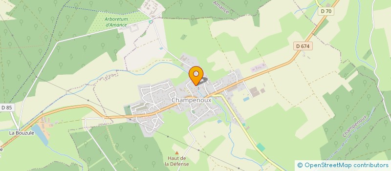 localisation de l'entreprise THOMAS ENERGIES  CHAMPENOUX