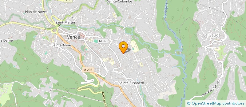 localisation de l'entreprise THOMAS ET DAVID  VENCE