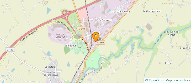 localisation de l'entreprise THOMAS ETANCHEITE BARDAGE à CHEMILLE-EN-ANJOU