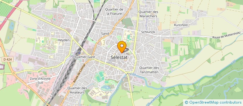 localisation de l'entreprise THOMAS FRANCINE à SELESTAT