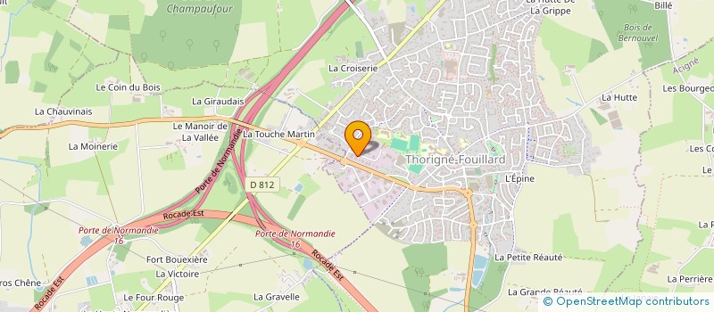 localisation de l'entreprise THOMAS FRERES à THORIGNE-FOUILLARD