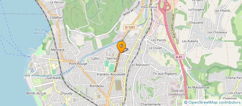 localisation de l'entreprise THOMAS GRANGETTE OPTICIENS à AIX-LES-BAINS
