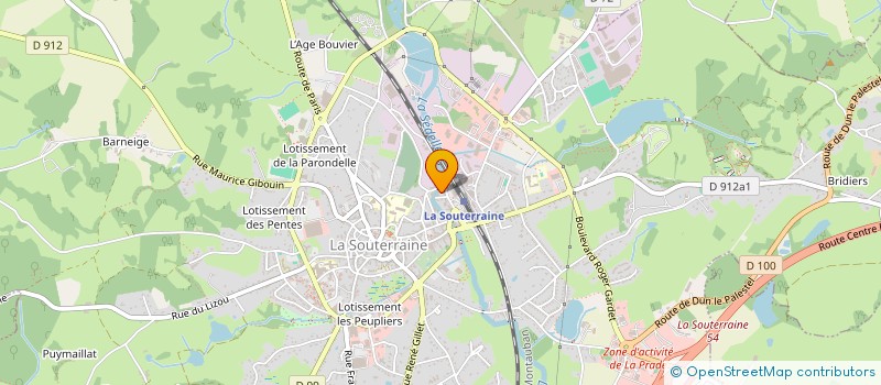 localisation de l'entreprise THOMAS HOLDER à LA SOUTERRAINE