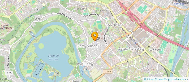 localisation de l'entreprise THOMAS IMMOBILLIER  CERGY