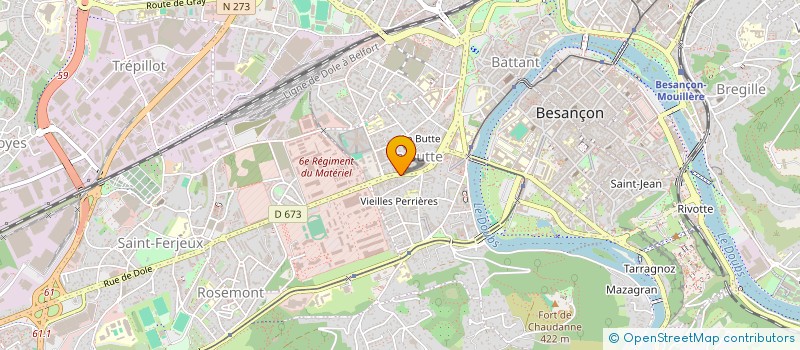 localisation de l'entreprise THOMAS JML  BESANCON