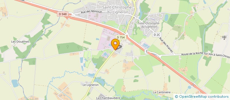 localisation de l'entreprise THOMAS JULES à SAINT-CHRISTOPHE-DU-LIGNERON