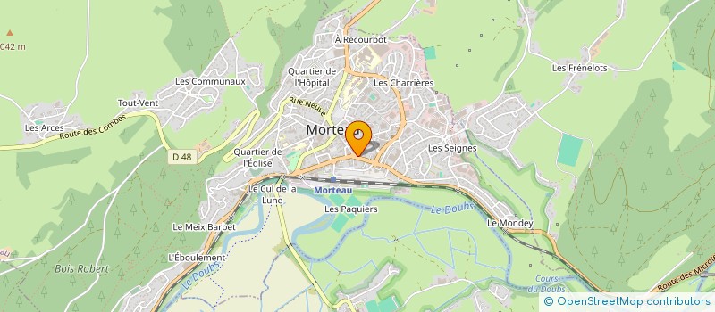 localisation de l'entreprise THOMAS LARESCHE à MORTEAU
