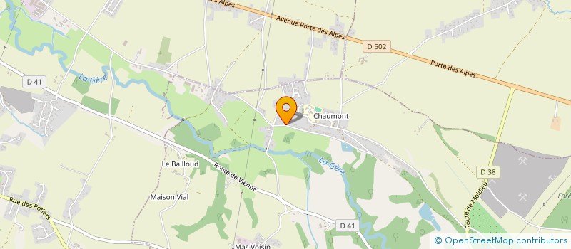 localisation de l'entreprise THOMAS LEGRIER  EYZIN-PINET