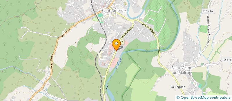 localisation de l'entreprise THOMAS MECA PNEUS  SAINT-AMBROIX