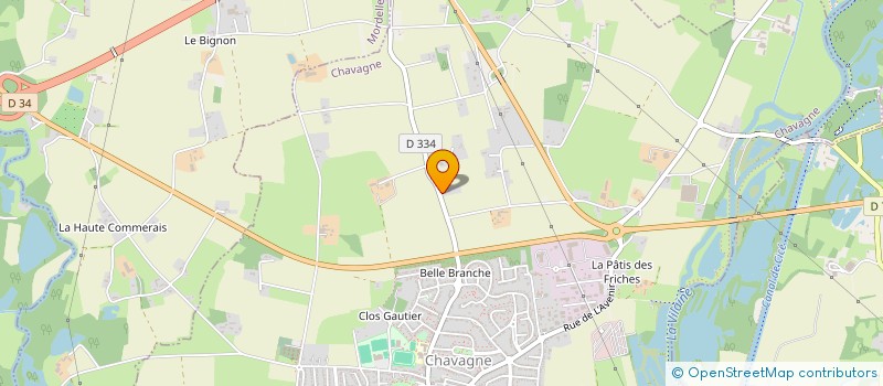 localisation de l'entreprise THOMAS MENAGER  CHAVAGNE